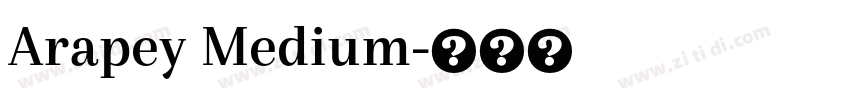 Arapey Medium字体转换
